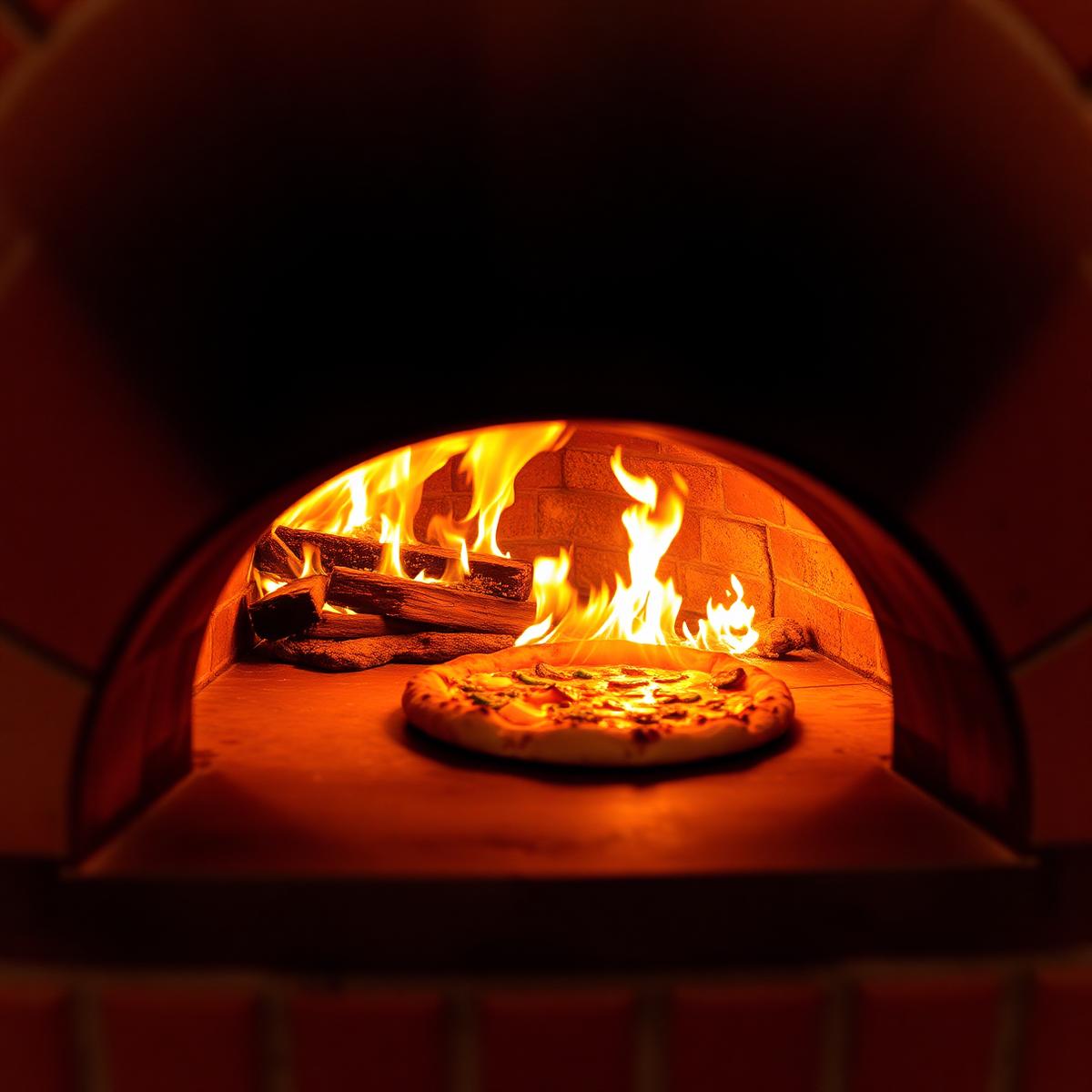 Four à pizza au feu de bois